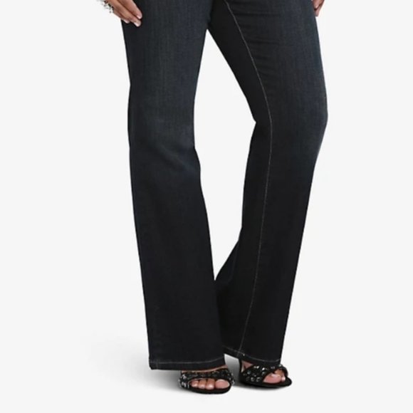 NWT Torrid‎ Relaxed Boot Cut Dark Wash Studded Flap Pockets Jeans Size 20R - Picture 3 of 3